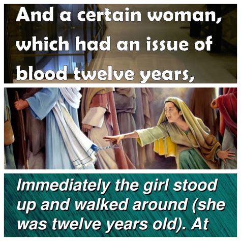 On ‘twelve’ in the stories of the bleeding woman and the dying child