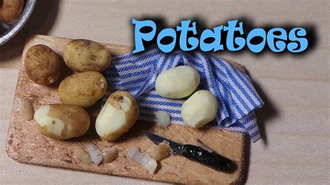 Easy Realistic Miniature Potatoes Polymer Clay Tutorial