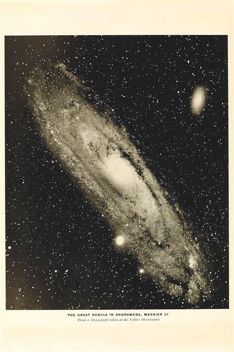 Andromeda Galaxy Cheap Vintage Astronomy Illustration Etsy