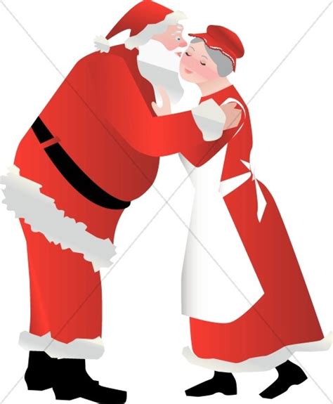 Santa Kissing Mrs Claus Sharefaith Media