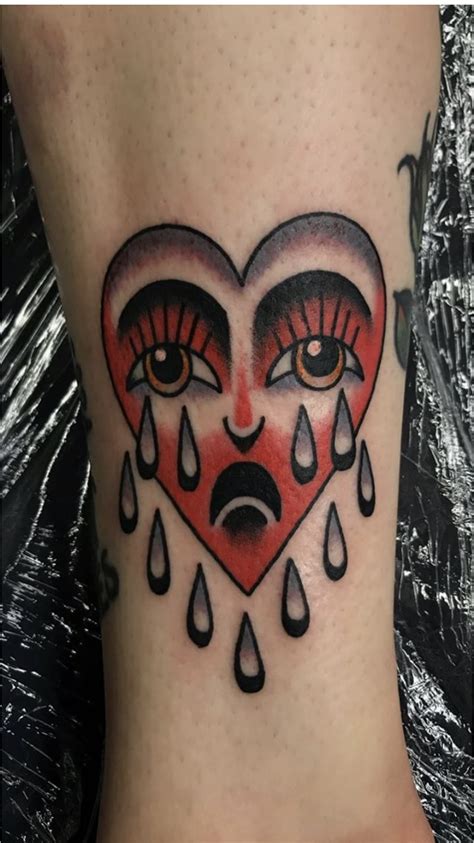 Top More Than 73 Traditional Crying Heart Tattoo Super Hot Edo