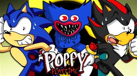 Sonic And Shadow Play Poppy Playtime Chapter 1 Youtube