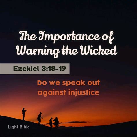 The Importance Of Warning The Wicked Daily Devotional Christians