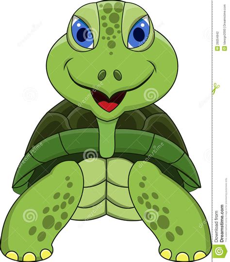 Happy Tortoise Cartoon Stock Vector Illustration Of Character 26054842