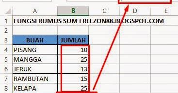 Rumus Sum Excel Cara Contoh Fungsi Sum Pada Excel Sexiz Pix