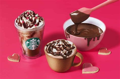 New Valentines Day Items Such As Starbucks Melty Raw Chocolate