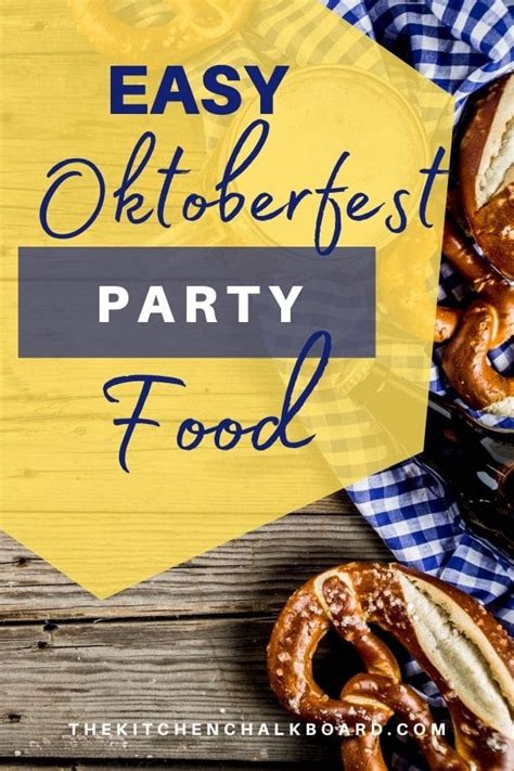 Oktoberfest Menu Party Food The Kitchen Chalkboard