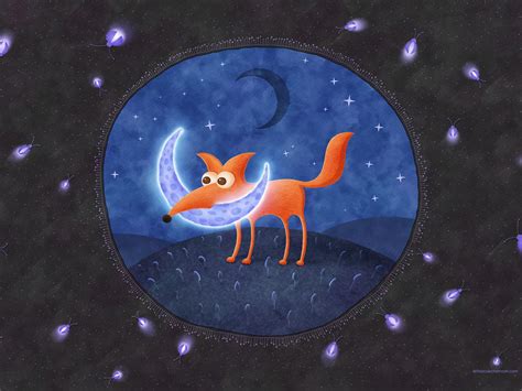 The Fox And The Moon By Vladstudio On Deviantart