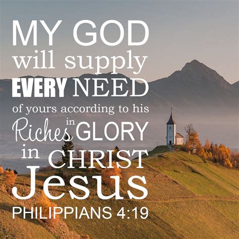 Verse Of The Day Philippians 419 Kjv Highland Park Baptist Church