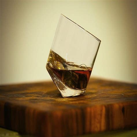Tilting Whiskey Glasses That Won T Spill When You Get Tipsy Whiskey Glasses Make It Yourself