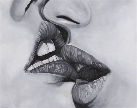 Нарисовать поцелуй губы — 2 Kartinkiru