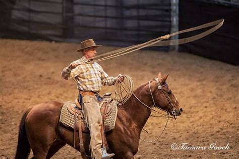 A Goodnight Photo Of Buck Brannaman At The Californios Ranch Roping In