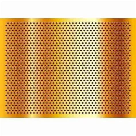 Round Brass Perforated Sheets For Industrial Material Grade Is 319