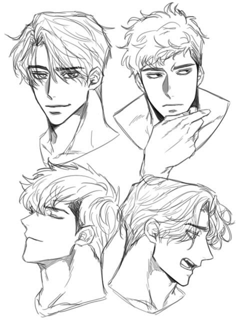 Male Anime Face Drawing Draw Male Anime Face Step Step Bodewasude
