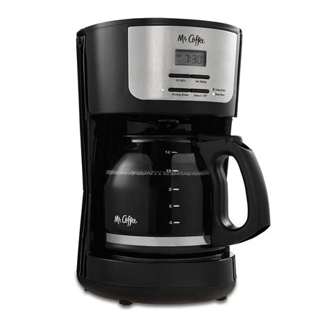 Mr Coffee 12 Cup Programmable Coffeemaker Black Bvmc Flx23 Walmart