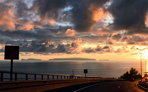 Photography Landscape Road Water Sea Coast Highway