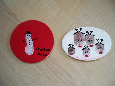 Be Sweetly Inspired Thumbprint Christmas Ornaments