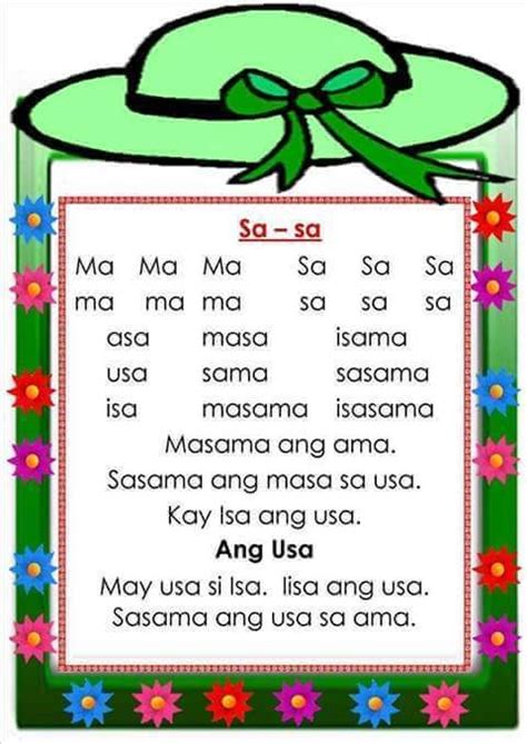 Tagalog Abakada Practice Reading