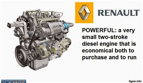 A combustion cycle is the complete process of induction, compression, ignition, and exhaust. Renault POWRFUL two-stroke two-cylinder diesel engine