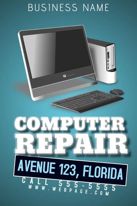 Computer Repair Flyer Template Postermywall