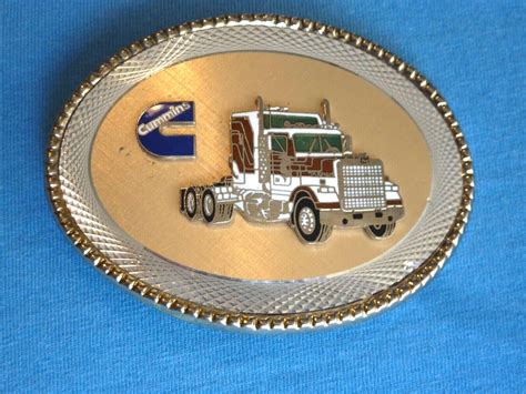 Vintage Marmon Semi Truck Cummins Engine Belt Buckle 4541558696