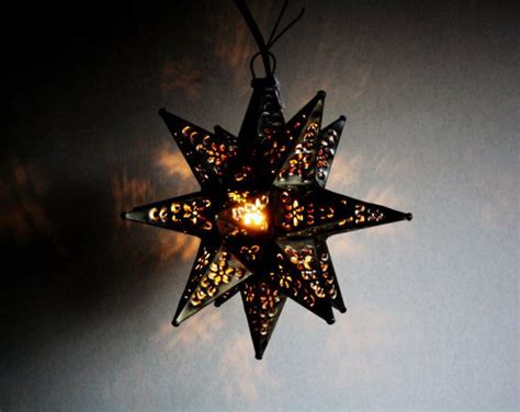 Reserved For Bonnie Vintage Tin Moravian Star Light Fixture Etsy