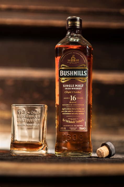 Bushmills 16 Year Old Single Malt Has Been Aged For At Least 16 Years