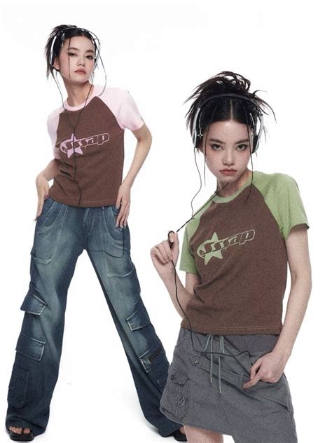 Y2k Grunge Graphic Tee 2000s Japanese Fashion Japanese Fashion Cute