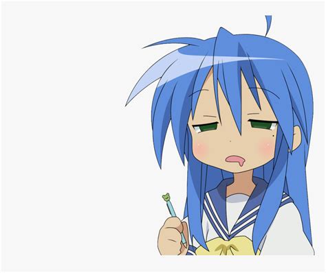 Sleepy Anime Png Download Lucky Star Konata Transparent Png Kindpng