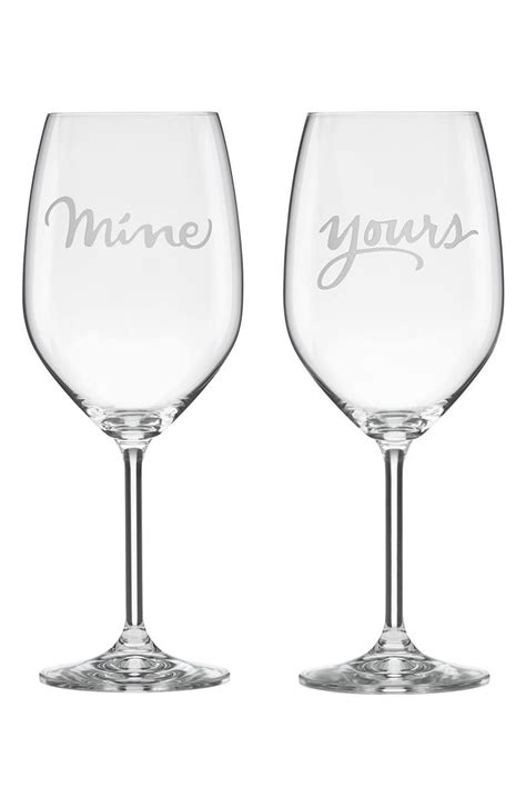 Kate Spade New York Yours And Mine Crystal Wine Glasses Nordstrom