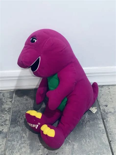 Vintage 1992 Playskool Talking Barney 18 Plush Dinosaur Lyons Group