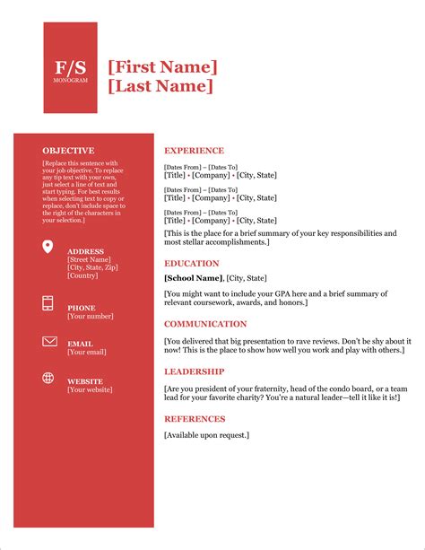 free modern resume template in word docx format good resume riset