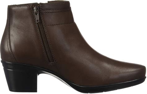 Clarks Womens Emslie Jada Waterproof Leather Boot Ankle Brown Size 8