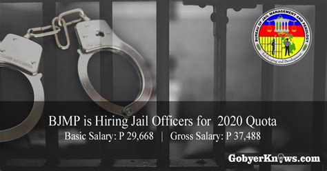 Apply Now Bjmp Is Hiring Jail Officers For 2020 Quota