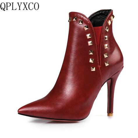 Qplyxco 2017 New Sale Big Size 34 47 Ankle Boot Short Autumn Winter