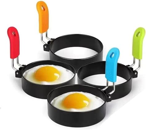 Round Egg Rings Non Stick Egg Circle Ring Omelette Mold Use For Fry