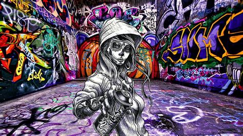 Hd Wallpaper Artistic Graffiti Furry Anthropomorphic Wallpaper Flare