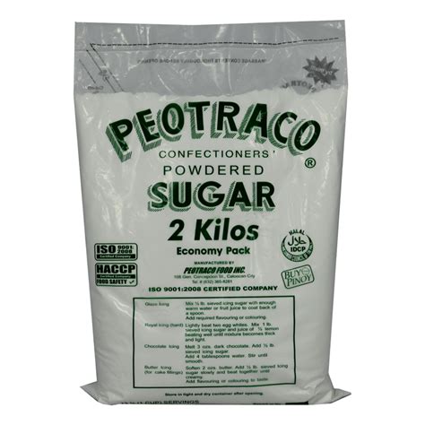 Confectioners Powdered Sugar Peotraco Food Inc