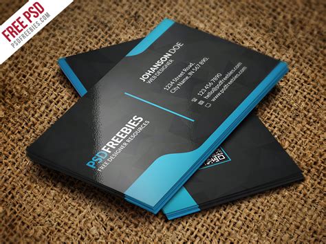 Graphic Designer Business Card Template Free Psd Free Psd Ui Download