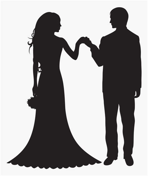 Bride And Groom Silhouette Png Bride And Groom Png Transparent Png