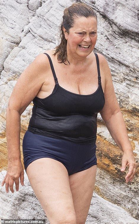 Greta Scacchi Slips Into A Tankini To Hit Sydney S Maroubra Beach