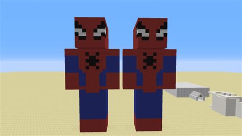 Minecraft How To Make Spiderman Statue Youtube