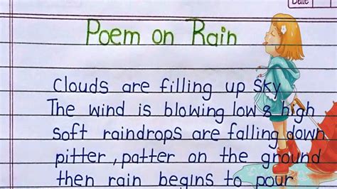 Poem On Rainpoem On Rainy Seasonpoem On Rainy Dayrain Poem In