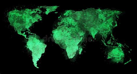 World Map Abstract Design Stock Illustration Illustration Of Colors