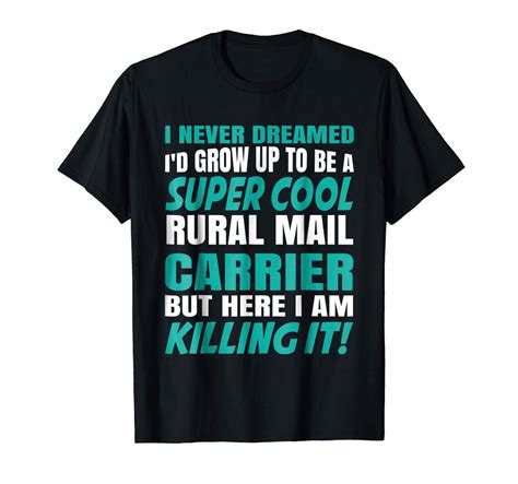 Super Cool Rural Mail Carrier Funny T Saying T Shirt Kitilan