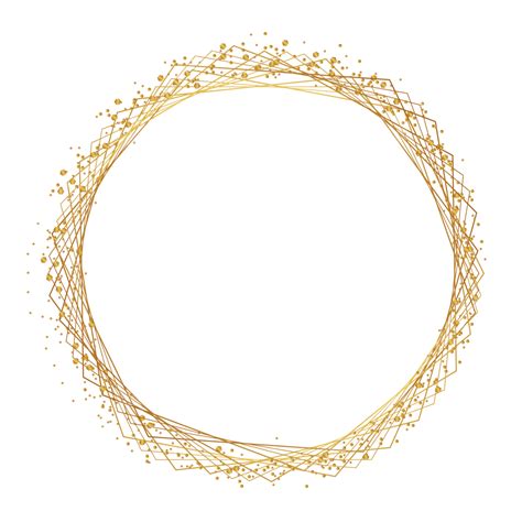 Golden Circle Frame Border Circle Border Frame Png And Vector With