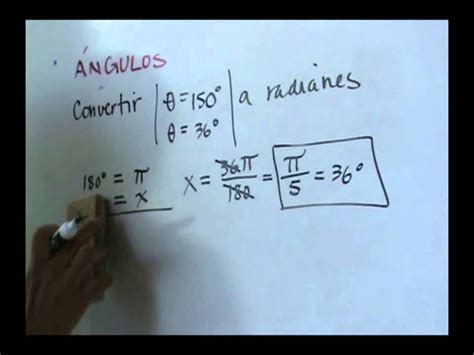 Angulos Conversion De Grados A Radianes Prime 6 Mn