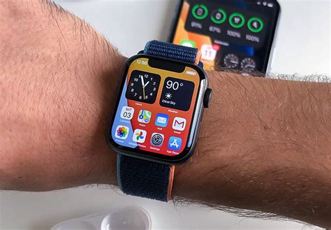 Apple Watch Sporting An Iphone Like Notch At The Top With Ios Apps And Widgets Shown In This