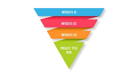 4 Levels Inverted Pyramid Infographic Powerpoint Template Ciloart