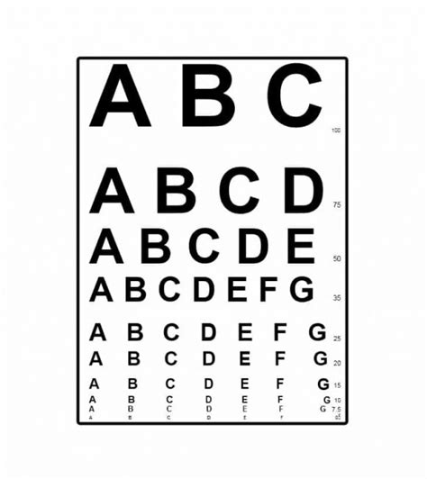 Printable Eye Test Charts Printabletemplates